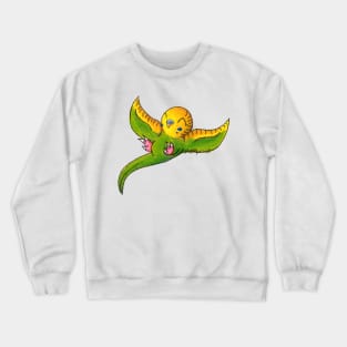 Little Green Parakeet Crewneck Sweatshirt